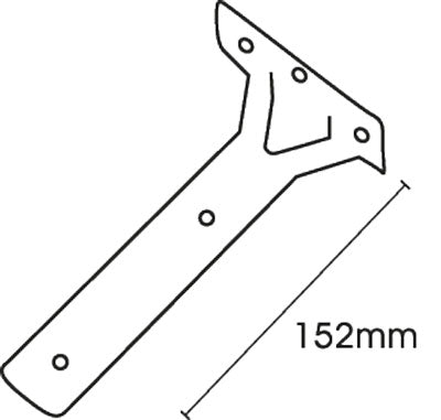 Centre t brackets - Zinc