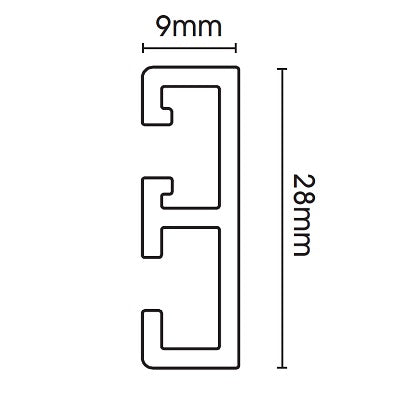Swish Supreme Glide Aluminium Track