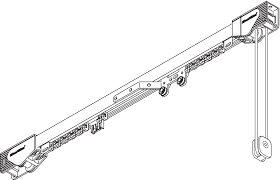 Silent Gliss system 3900 Cord operated aluminium curtain track