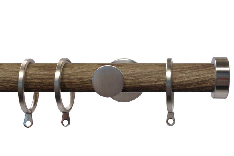 Soho Minx 28mm Satin Steel Stud Endcap