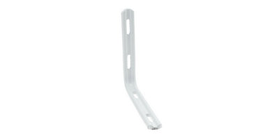 Slotted Pelmet bracket L Shaped - White