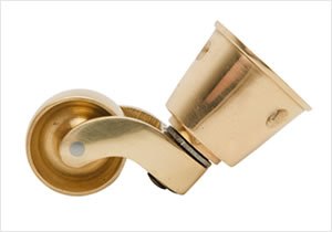 Brass Castor (Round Cup)