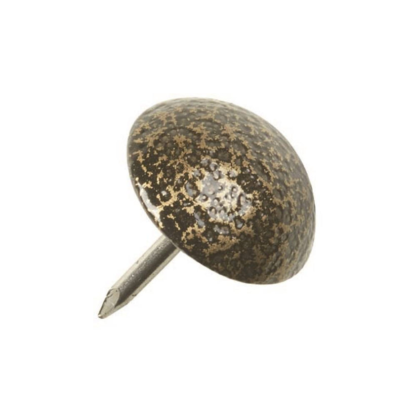 11mm Powder Coated Upholstery Nails – Brass/Black