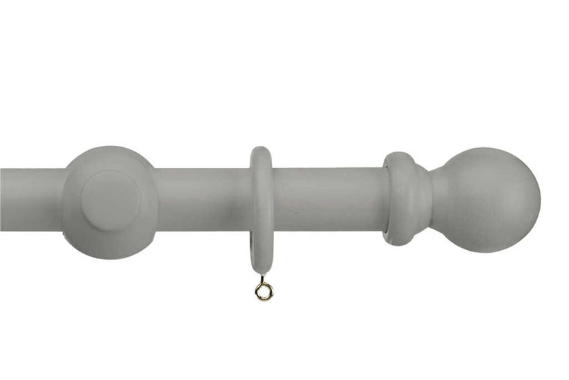 35mm Slate / Mid Grey Universal Wood Pole Ball Finial