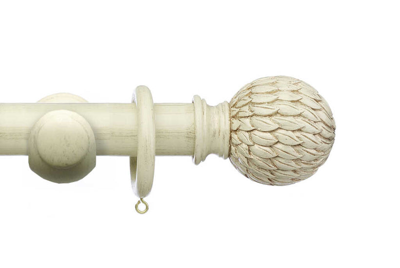 50mm Masterpiece Distressed Cream Phoenix Finial