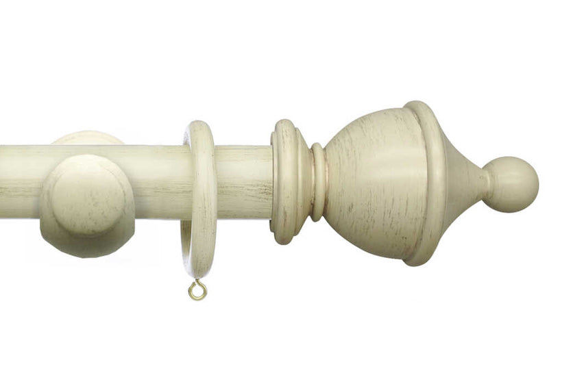 50mm Masterpiece Distressed Cream Urn Finial