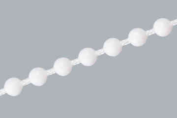 White Roman Blind Chains