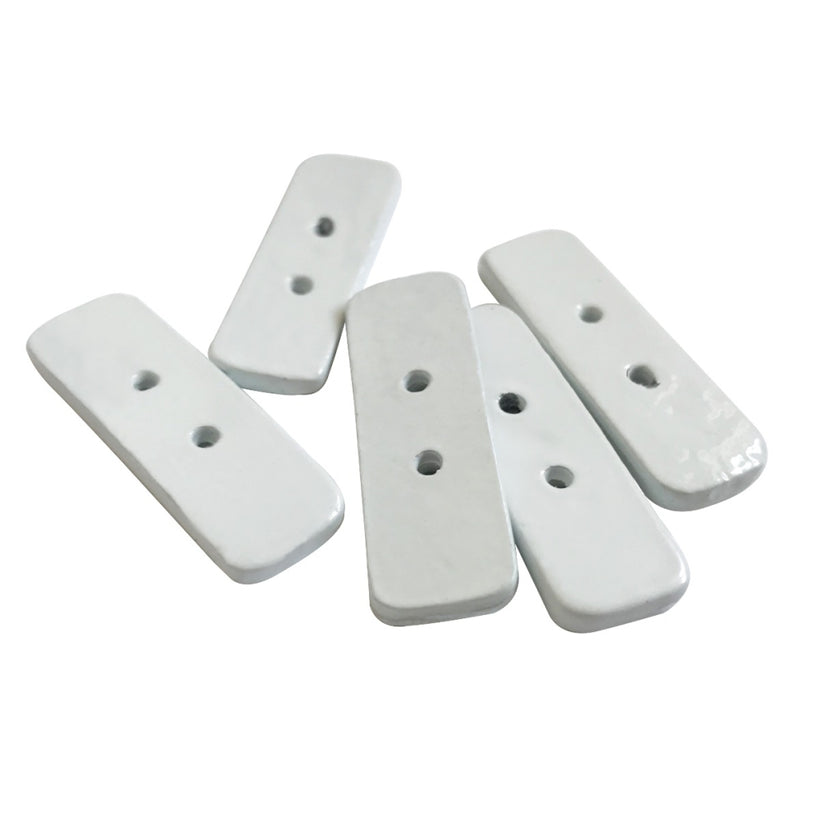 Oblong White Lead Weights 11gm