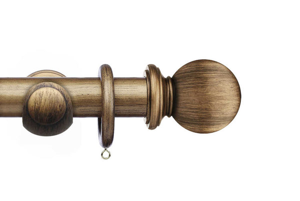 50mm Masterpiece Black Gold Ball Finial - Richard Wylie - poles by ...