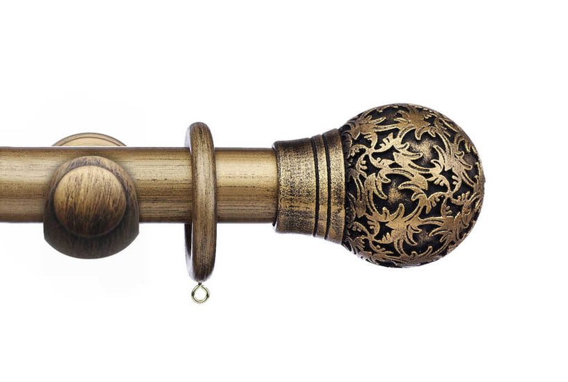 50mm Masterpiece Black Gold Chantilly Finial