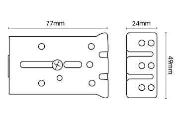 Swish Ultraglyde White Metal Corded Extendable Track