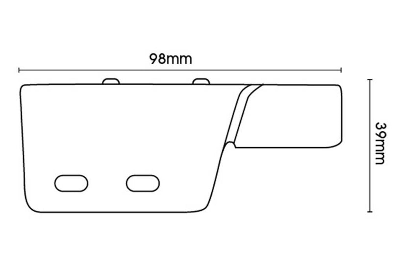 Swish Ultraglyde White Metal Corded Extendable Track