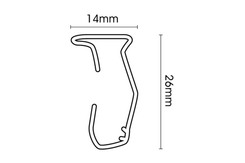 Swish Ultraglyde White Metal Corded Extendable Track