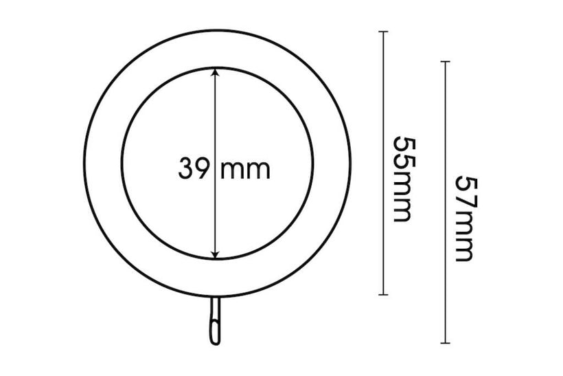 28mm Universal Wood Pole Kit with Ball Finial